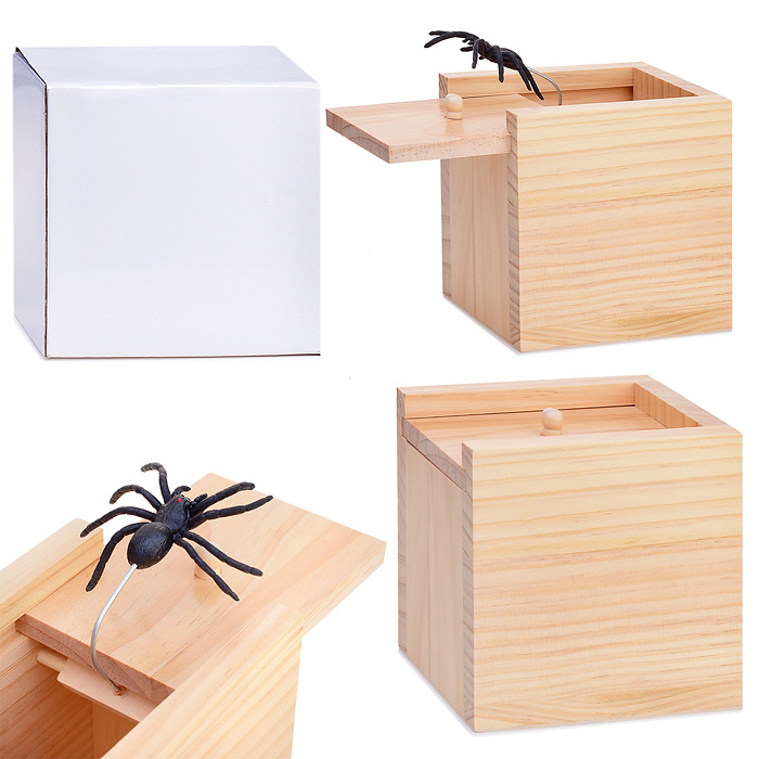 Веселая игра D1475 "Паучок в коробке" 