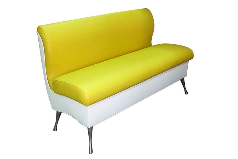 Диван двухместный нераскладной Модус-4 желтый