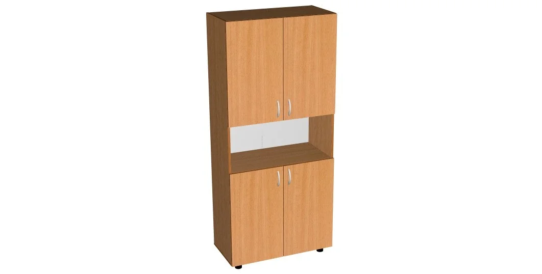 Шкаф канцелярский с 4-мя дверками и нишей (высота 2000)